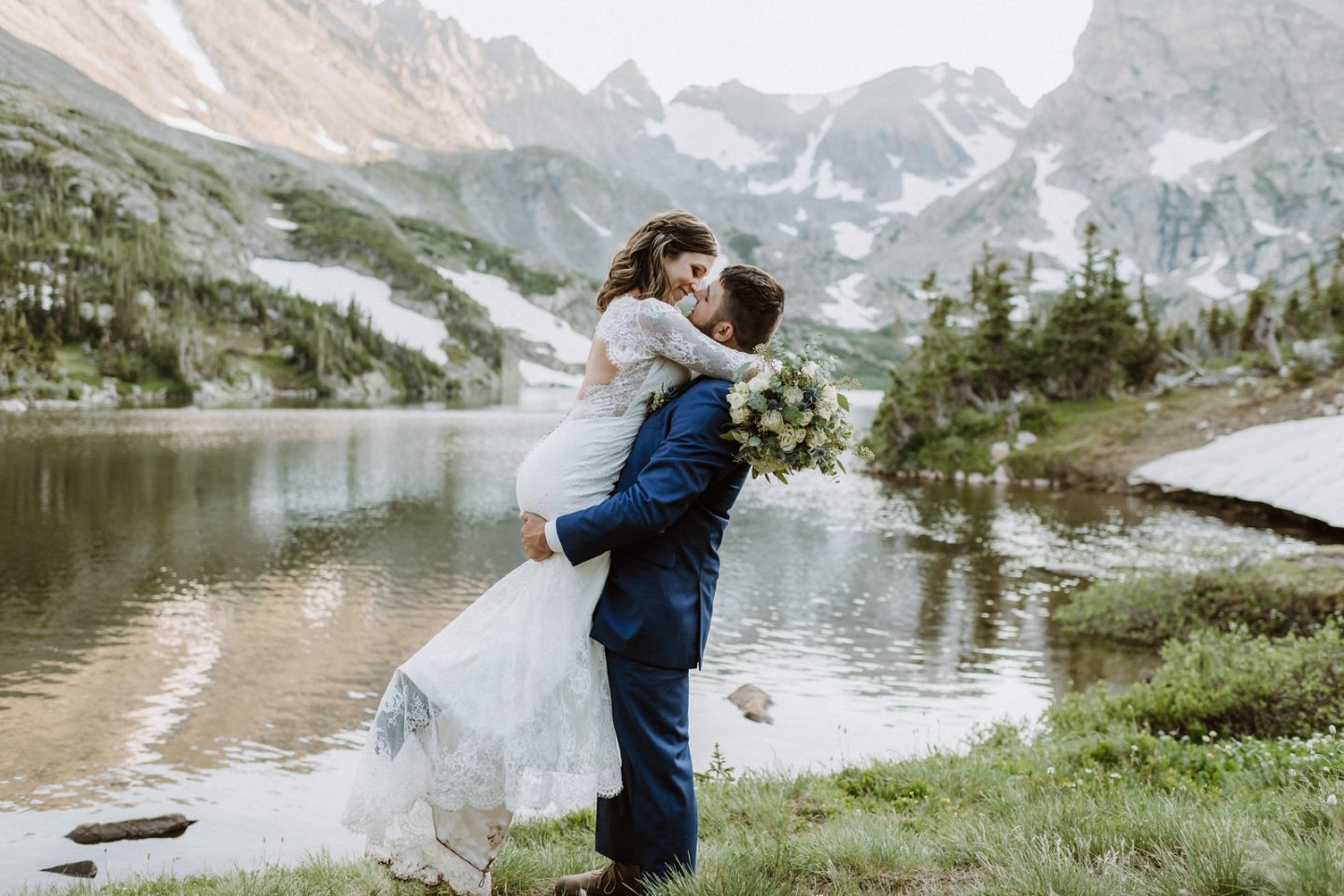 Lake Isabelle Elopement | Rocky Mountain National Park, Colorado Elopement Packages | Simply Eloped