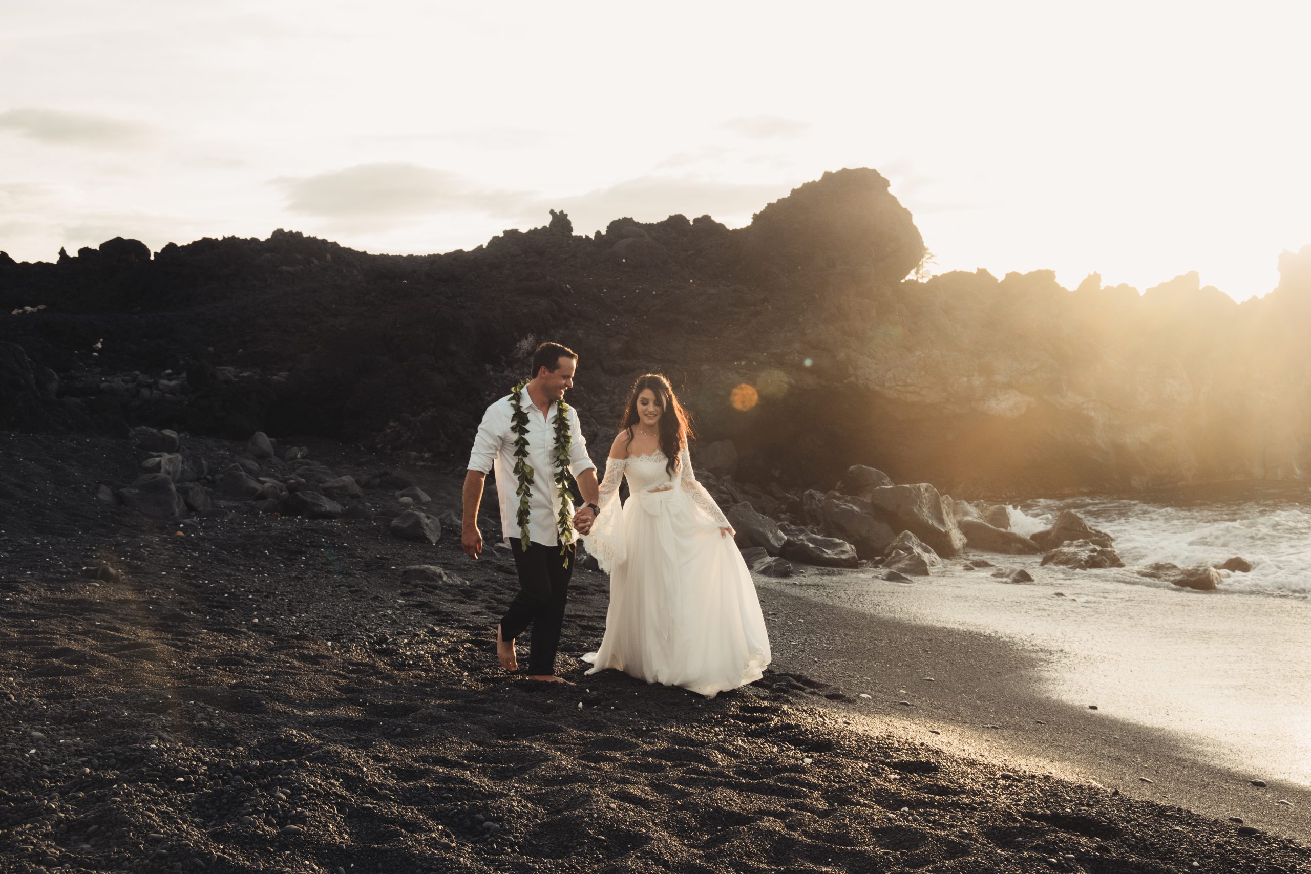 Big Island, Hawaii beach elopement